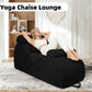 Chaise de salón ergonómica curvada prémium Black XL para sexo