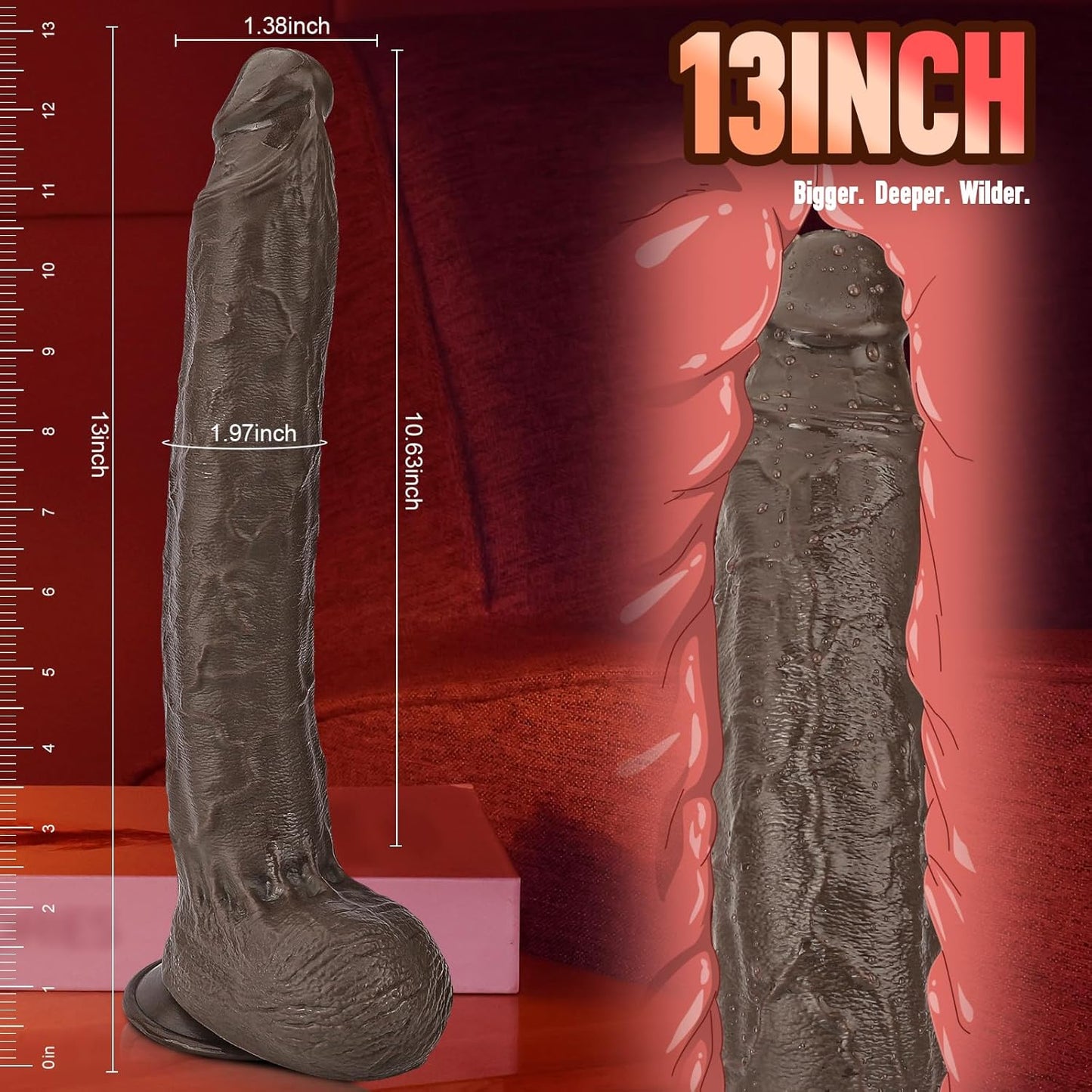 BlackObsidian XL Fantasy Dildo