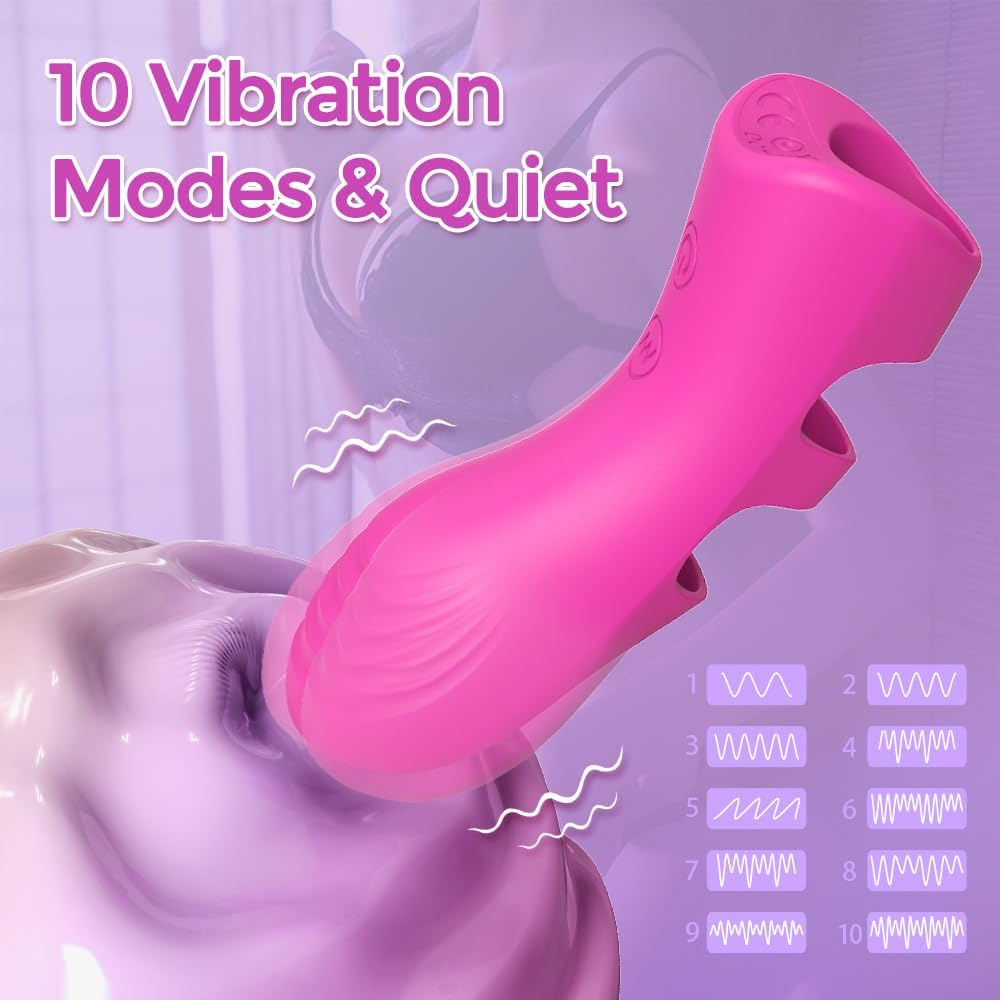 Vibrador de dedo con calor BlissFlare