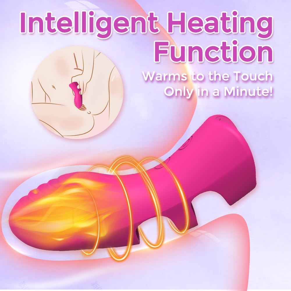 Vibrador de dedo con calor BlissFlare