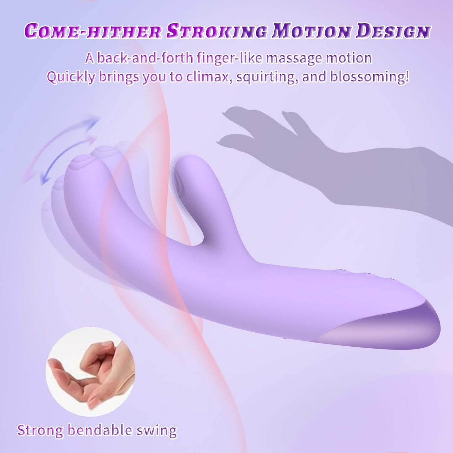 BloomFlex vibrador 3 en 1 para punto G y control por app