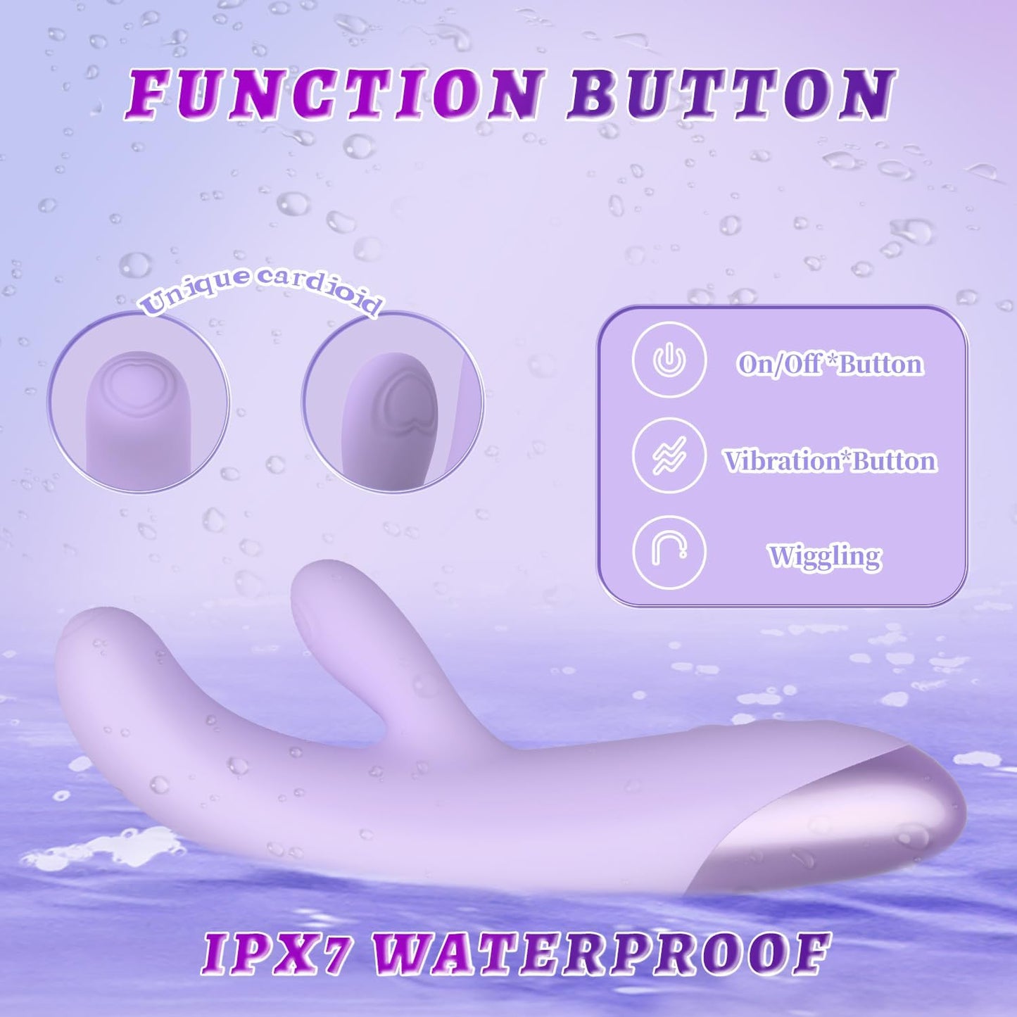 BloomFlex vibrador 3 en 1 para punto G y control por app