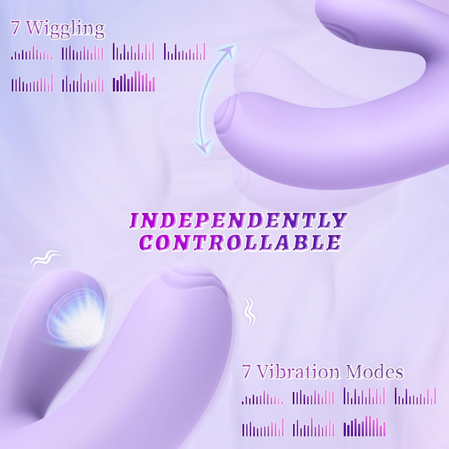 BloomFlex vibrador 3 en 1 para punto G y control por app