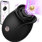 Vibrador de succión dual BloomPulse Rose con control por aplicación