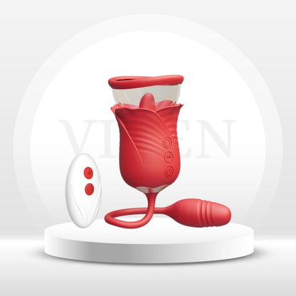 Vibrador de bomba para clítoris 3 en 1 BloomQueen