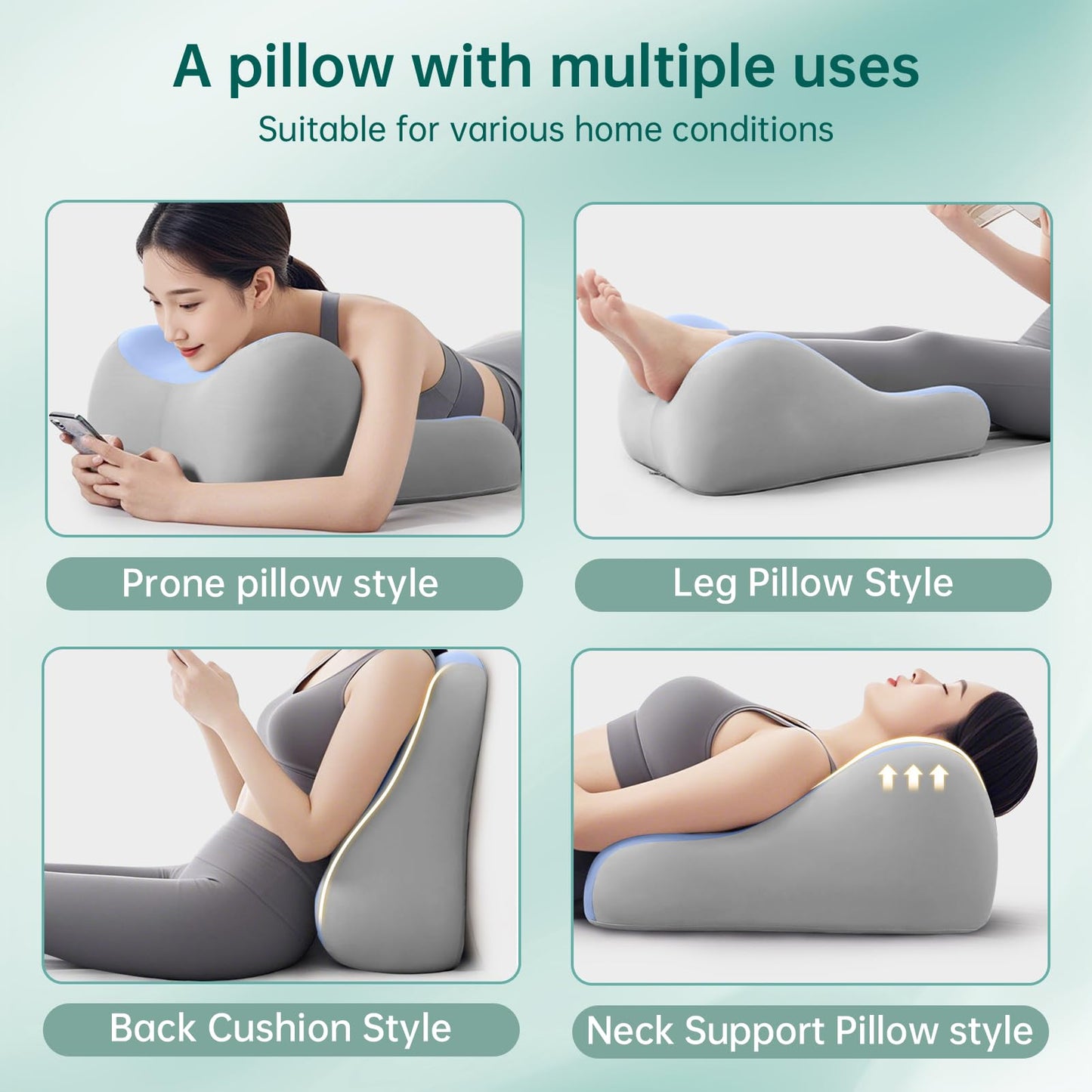 Almohada Cuña de Posición para Intimidad de Parejas, Azul