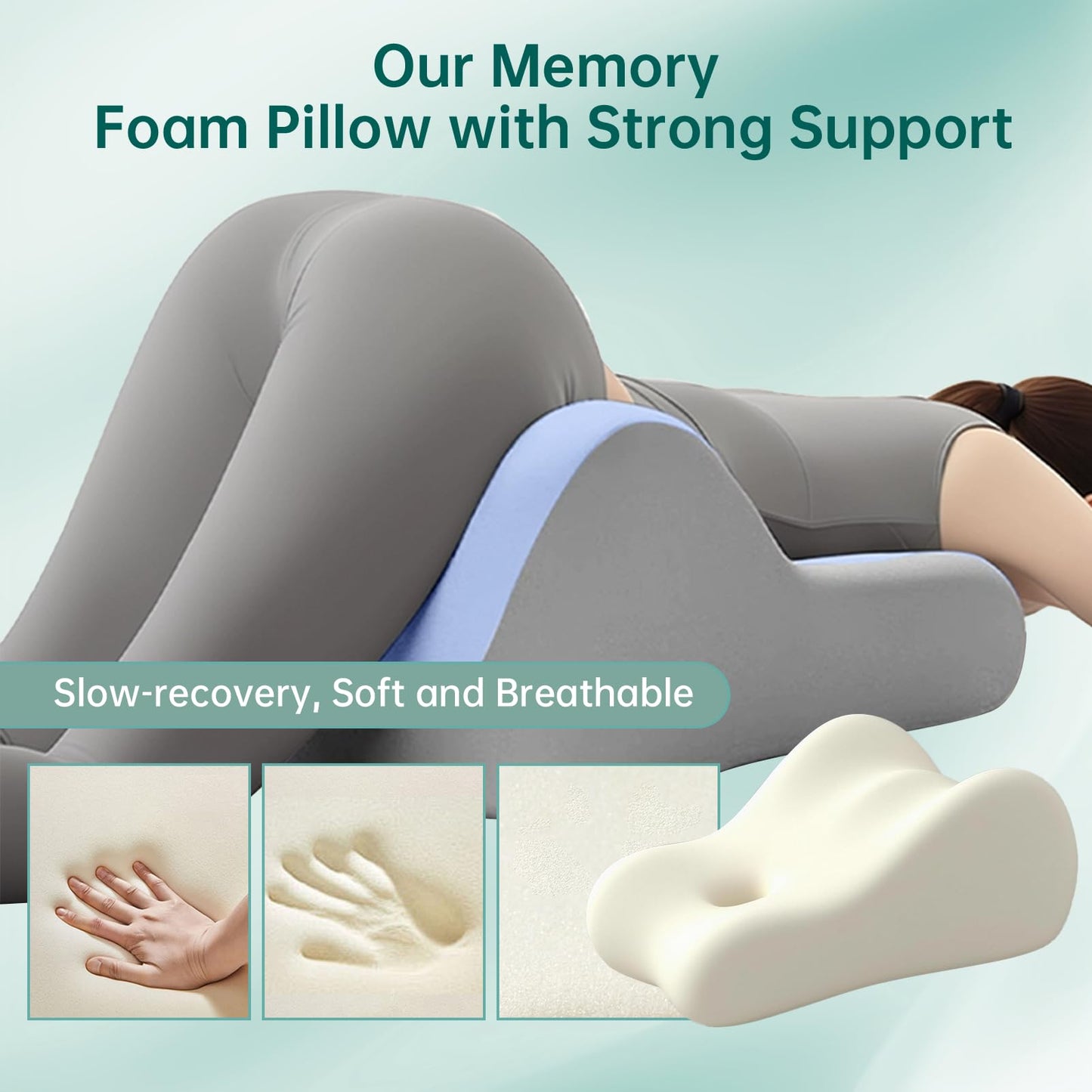 Almohada Cuña de Posición para Intimidad de Parejas, Azul
