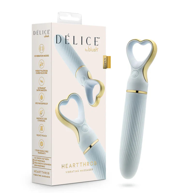 Vibrador bala Delice Heartthrob con mango