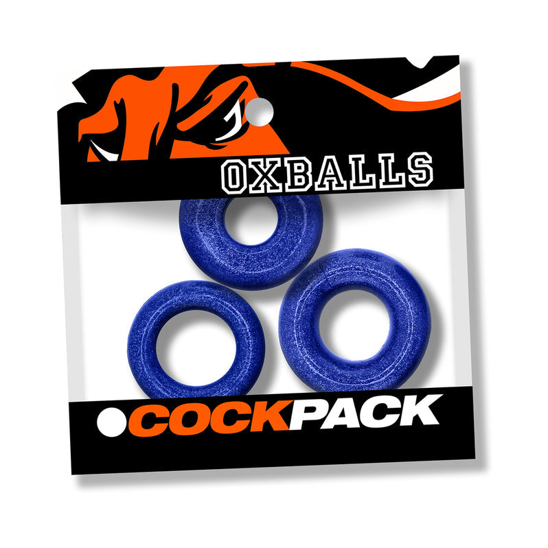 Anillo para pene Cockpack 3 unidades de Oxballs
