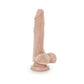 Dildo Dr. Skin Stud Muffin de 21,6 cm - Beige