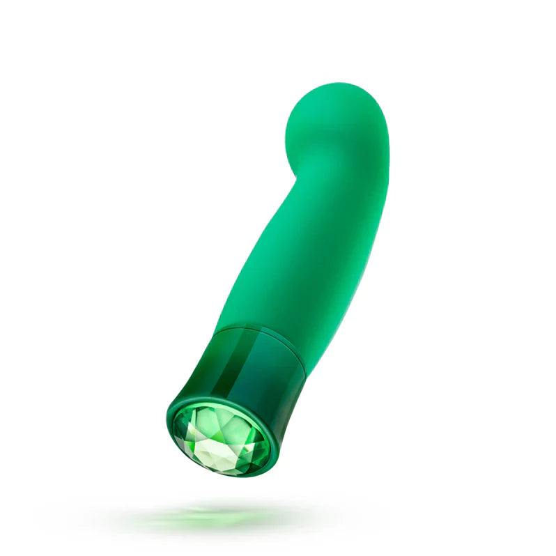 Colorete Oh My Gem Vibrador Calentador Encantador para el Punto G Esmeralda