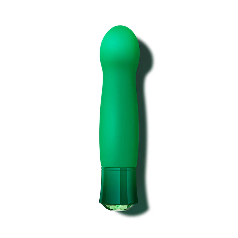 Colorete Oh My Gem Vibrador Calentador Encantador para el Punto G Esmeralda