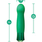 Colorete Oh My Gem Vibrador Calentador Encantador para el Punto G Esmeralda