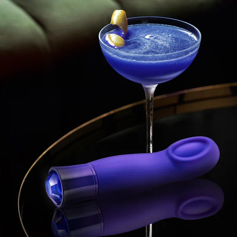 Colorete Oh My Gem Misterio Calentamiento Vibrador Punto G Zafiro