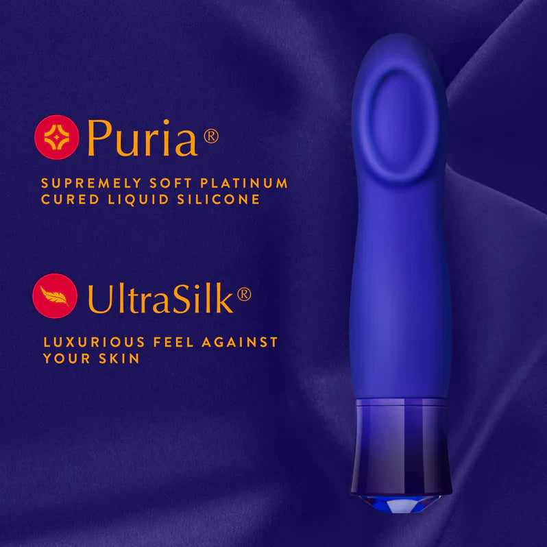 Colorete Oh My Gem Misterio Calentamiento Vibrador Punto G Zafiro