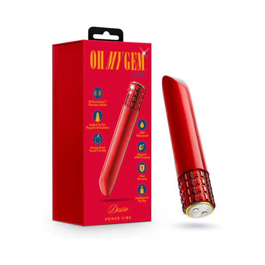 Blush Oh My Gem Désir Balle Vibrante Rubis