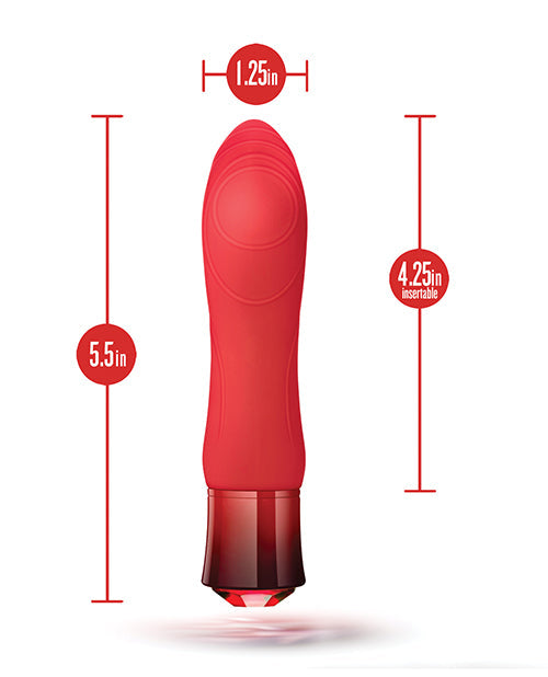 Colorete Oh My Gem Desire Vibrador Recargable Calentador Rubí