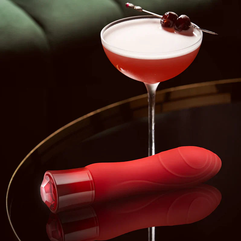 Colorete Oh My Gem Desire Vibrador Recargable Calentador Rubí