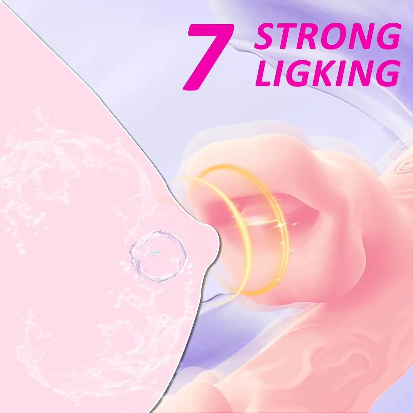 Vibrador Conejo BlushLush de Tocar, Lamer y Empujar