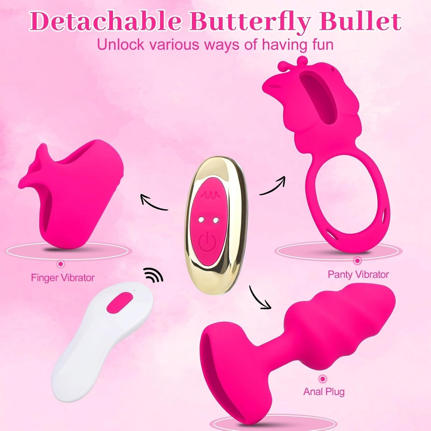 Kit de vibromasseur 3-en-1 pour couples BlushPlay
