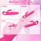BlushPulse Pink Thrusting Rabbit Vibrator