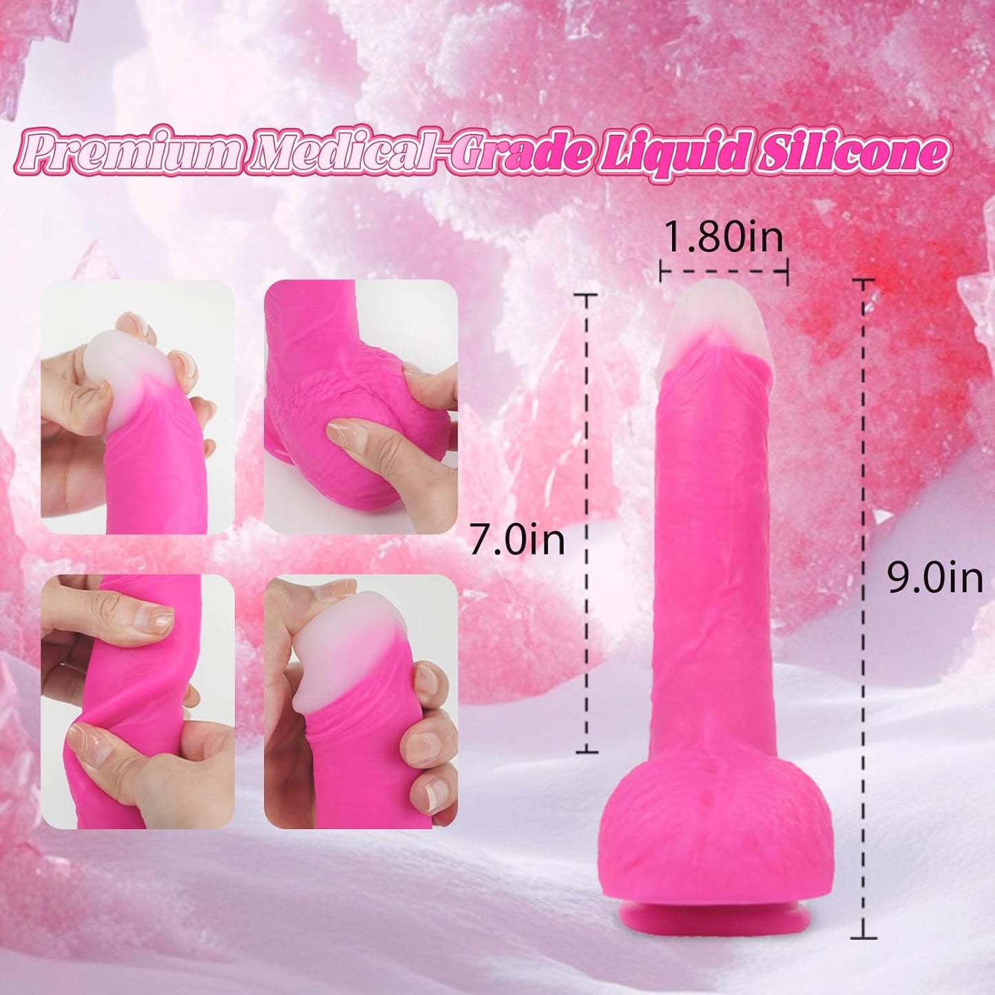 Dildo Vibrador de Triple Movimiento BlushThrust