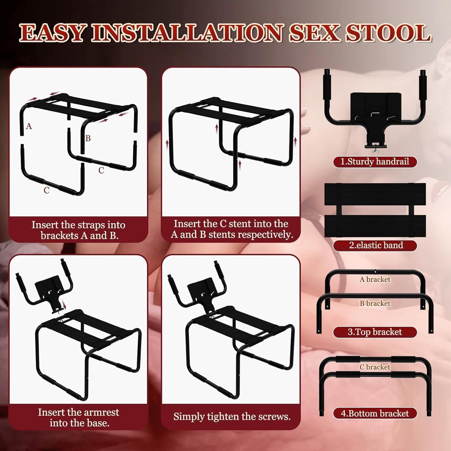 Silla de sexo BounceCore ajustable con posición de rebote