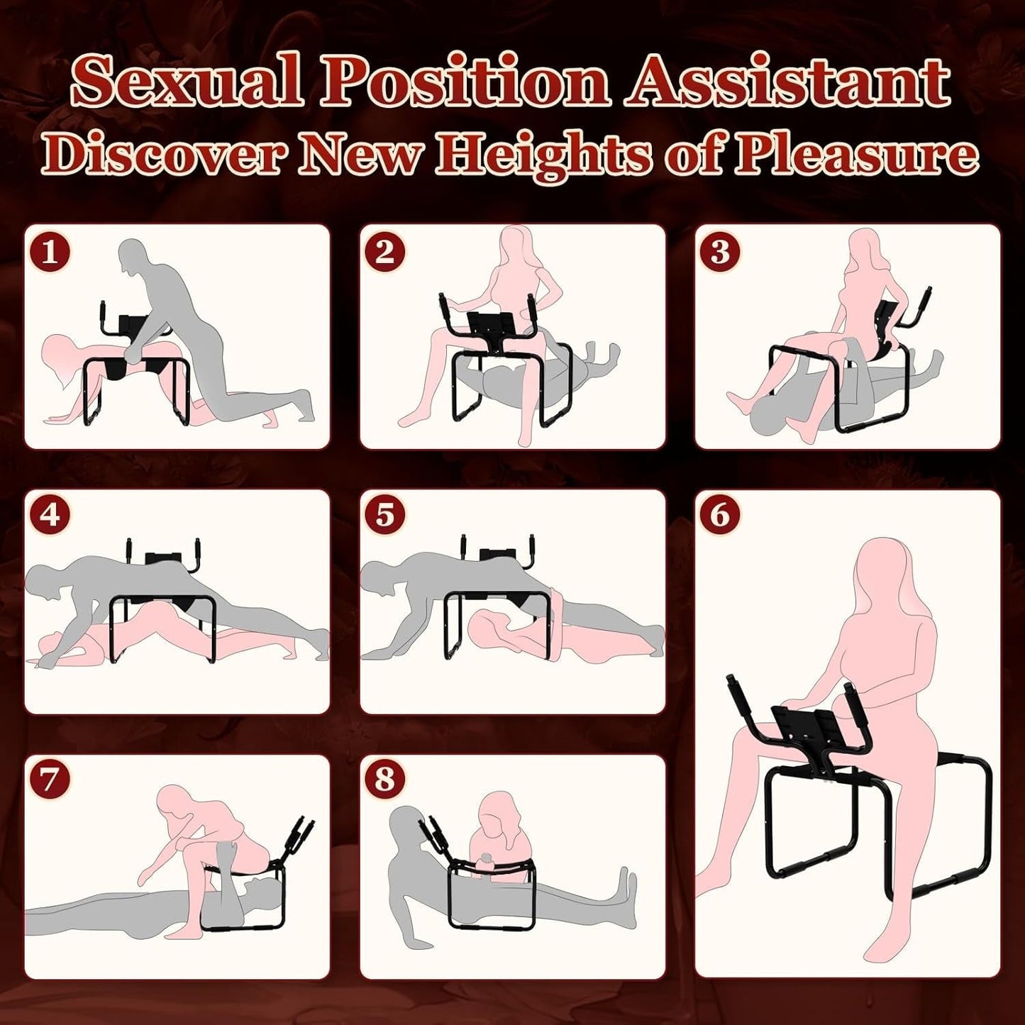 Silla de sexo BounceCore ajustable con posición de rebote