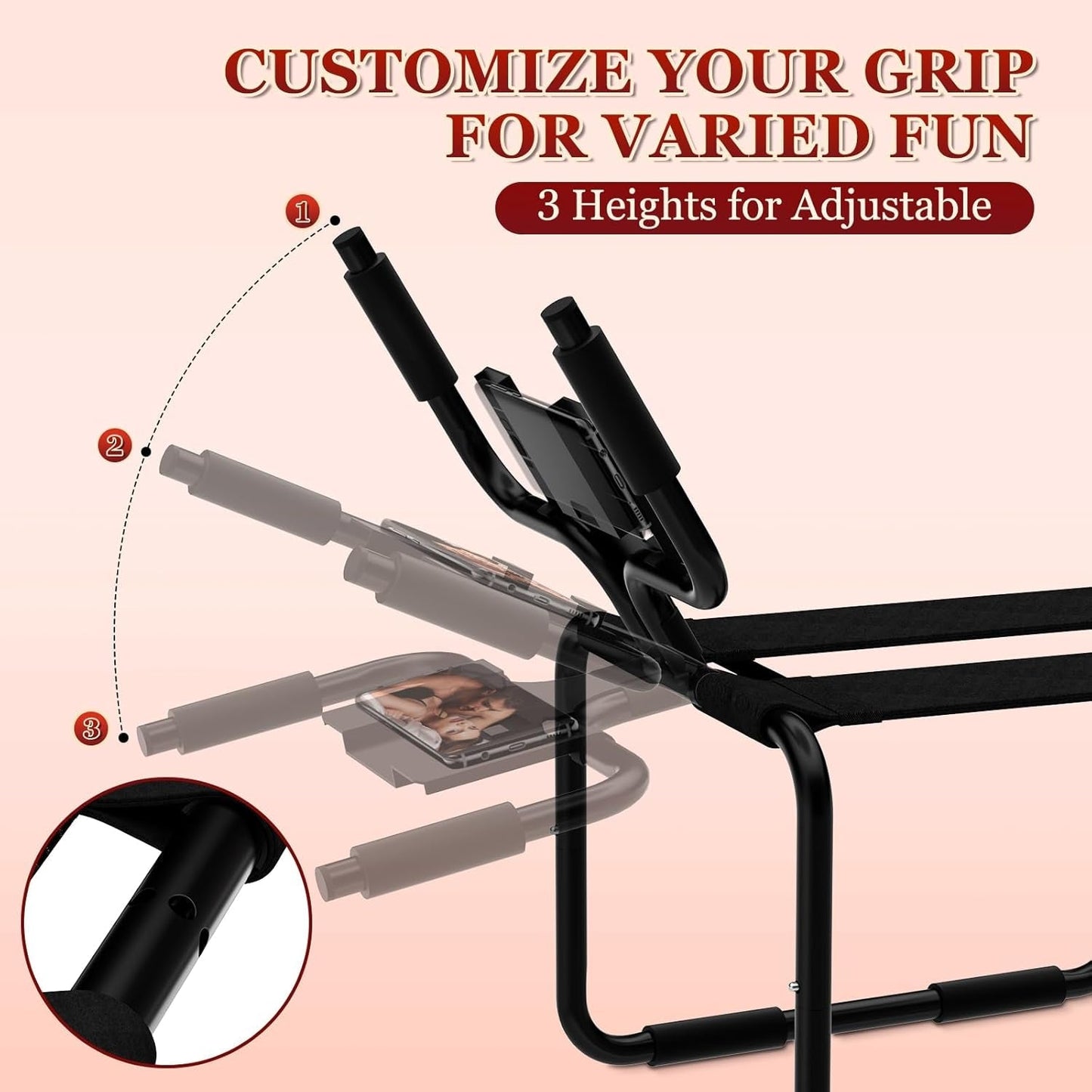 Silla de sexo BounceCore ajustable con posición de rebote
