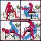 Sillón sexual ajustable BounceEase con reposabrazos