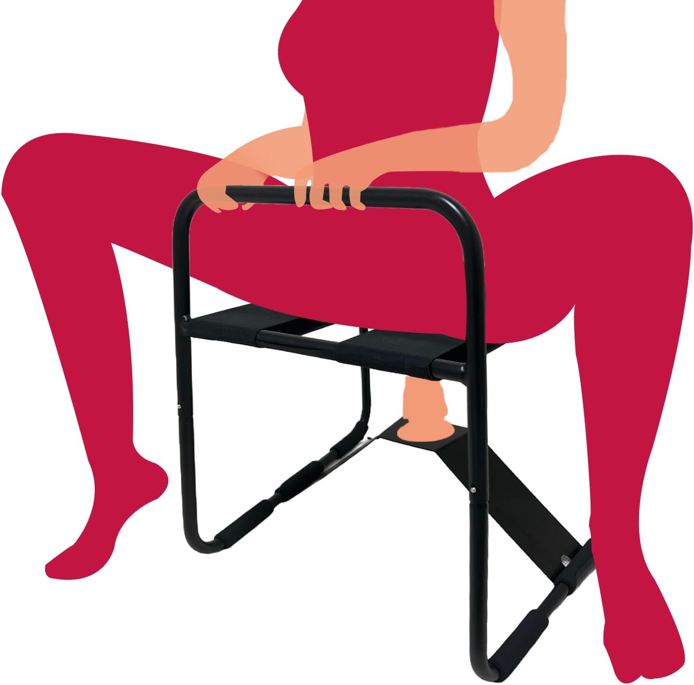 Sillón sexual ajustable BounceEase con reposabrazos