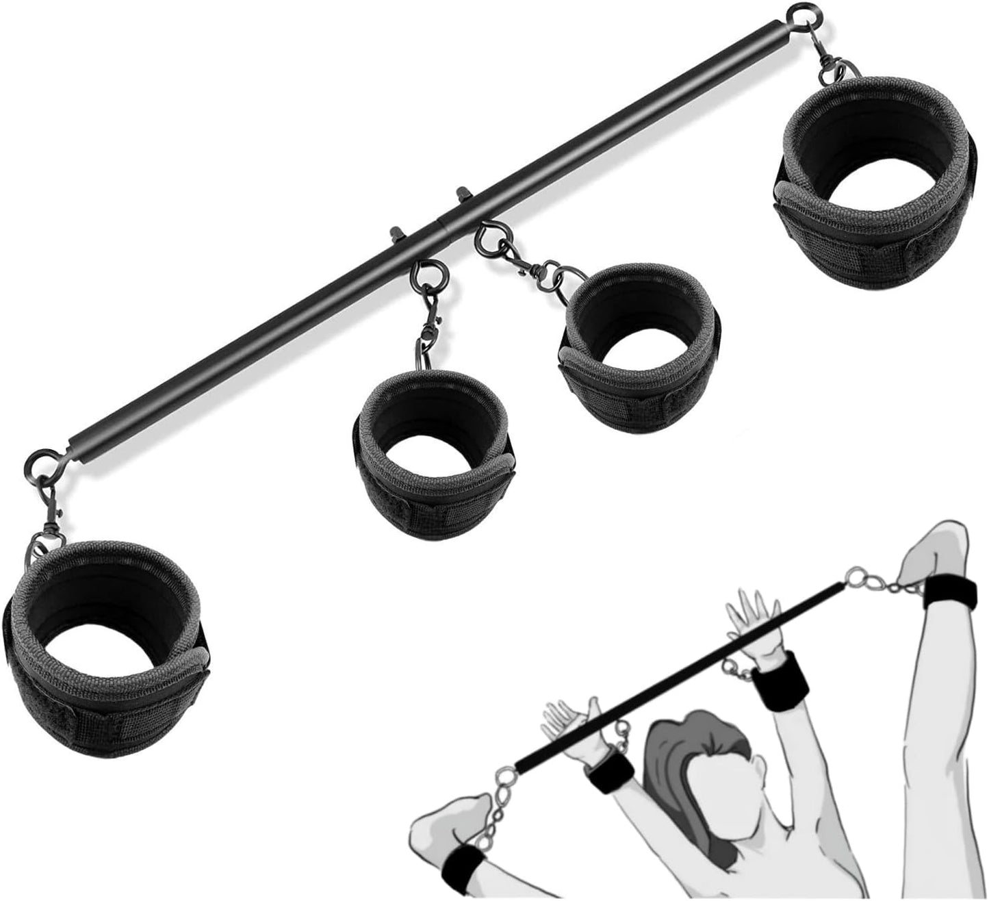 Juego de sujeción de barra separadora ajustable BoundBar