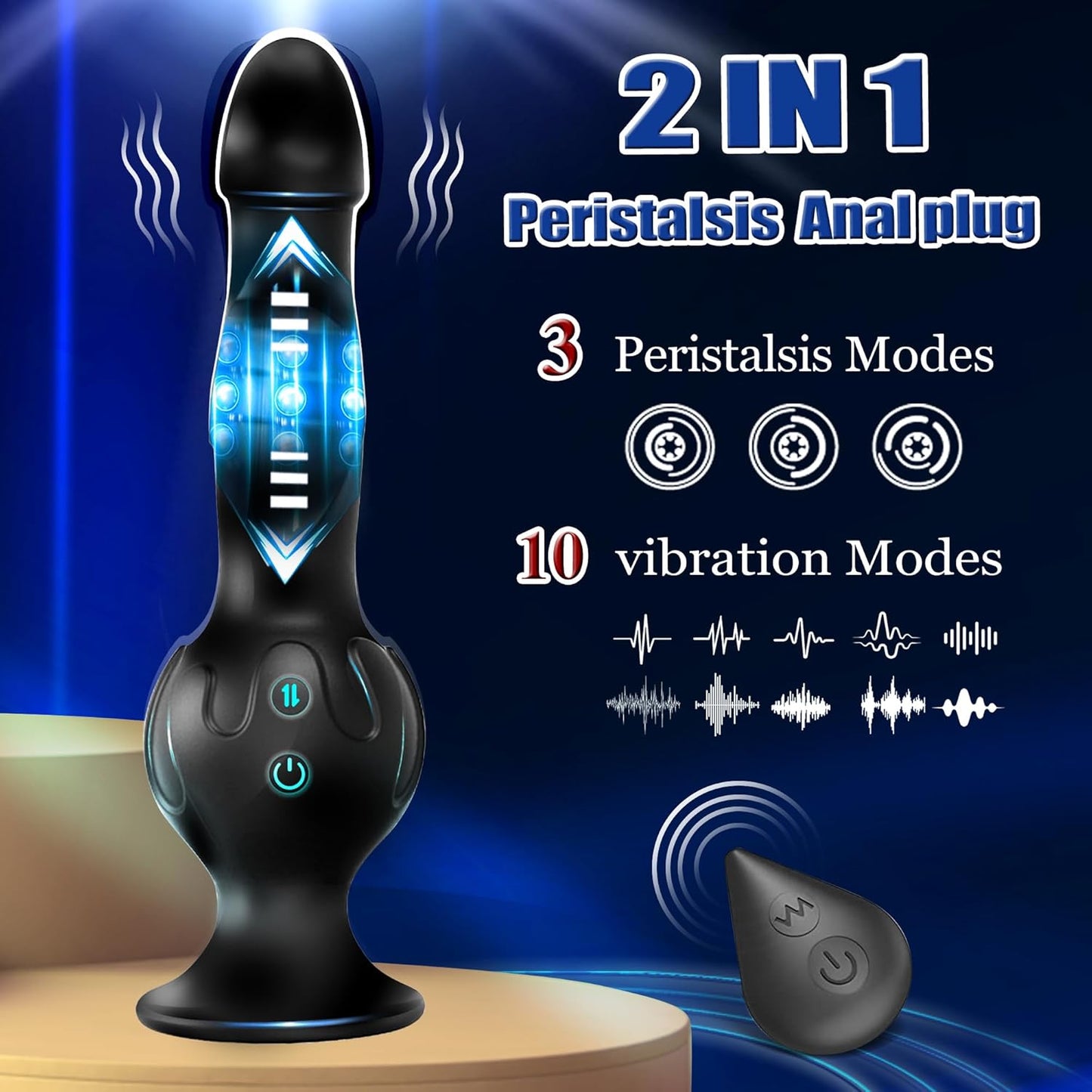 BoundMotion Deluxe: Dildo empujable y set BDSM