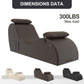 BronzeArc Brown Sex Chaise Lounge Chair