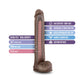 Dildo Plegable con Testículos Blush Au Naturel Daddy de 35,5 cm