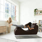Chaise longue sexual de primera calidad, ergonómica y curva, de color marrón