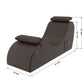 Chaise longue sexual de primera calidad, ergonómica y curva, de color marrón