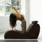 Chaise longue sexual de primera calidad, ergonómica y curva, de color marrón