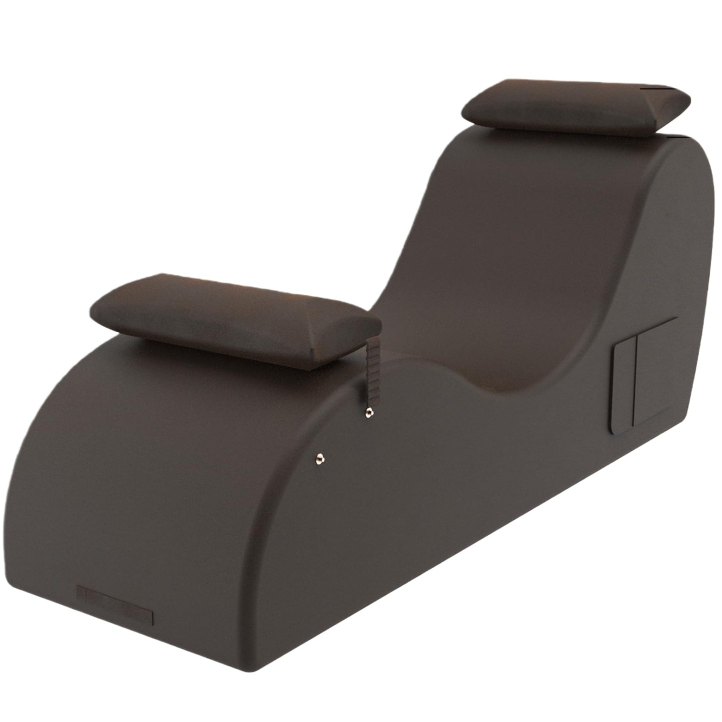 Chaise longue sexual de primera calidad, ergonómica y curva, de color marrón