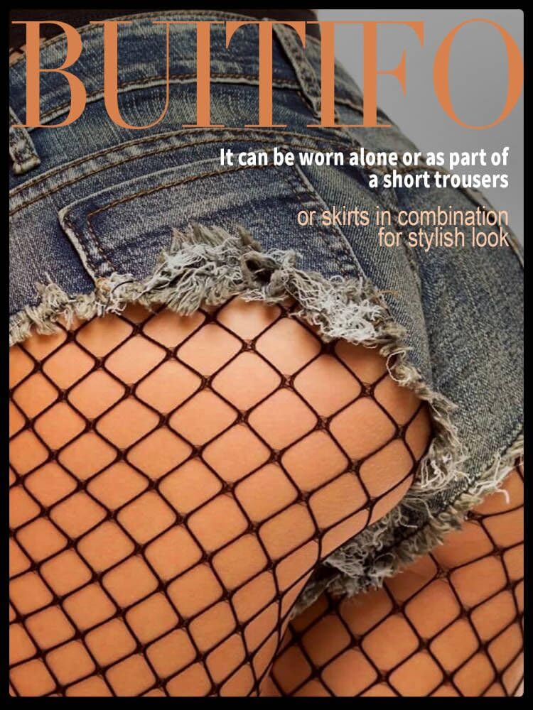 Striped Fishnet Cutout Lingerie Tights