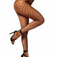 Striped Fishnet Cutout Lingerie Tights