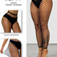 Striped Fishnet Cutout Lingerie Tights