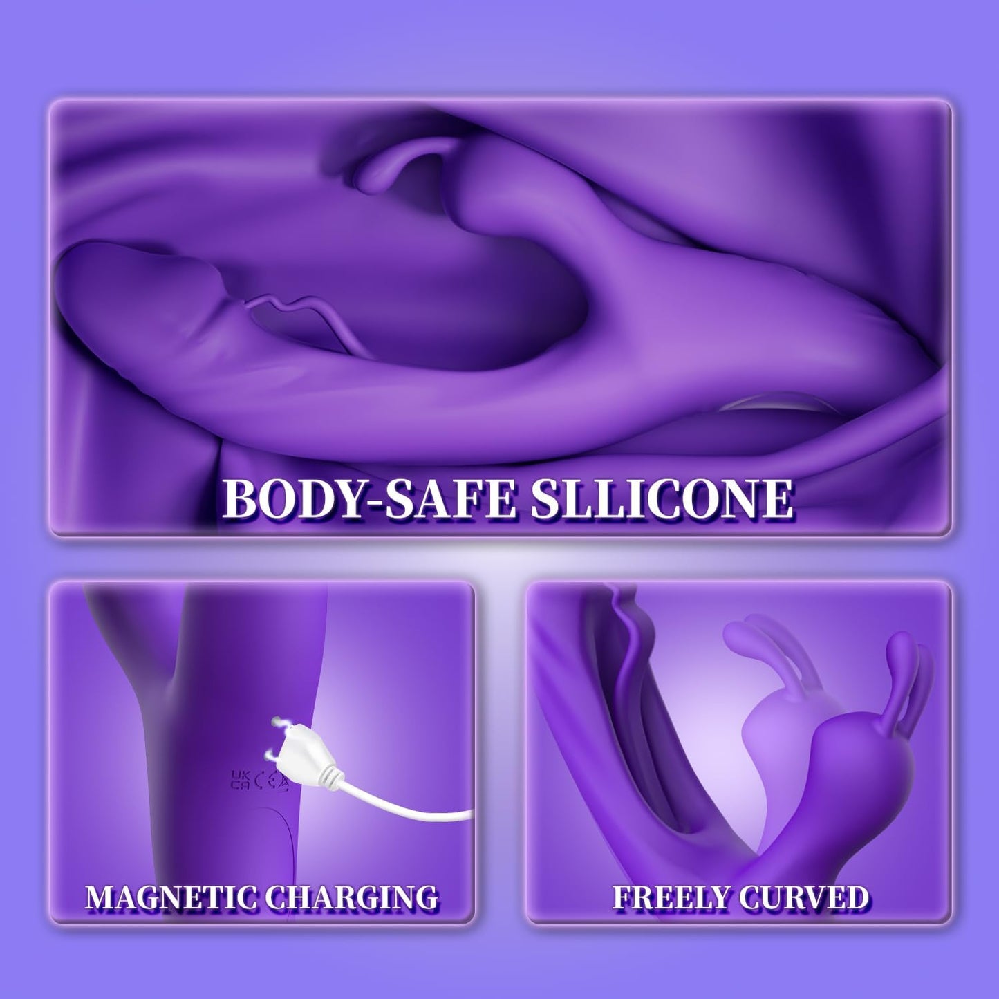 Vibrador con aletas BunnyBliss – 7 modos de vibración