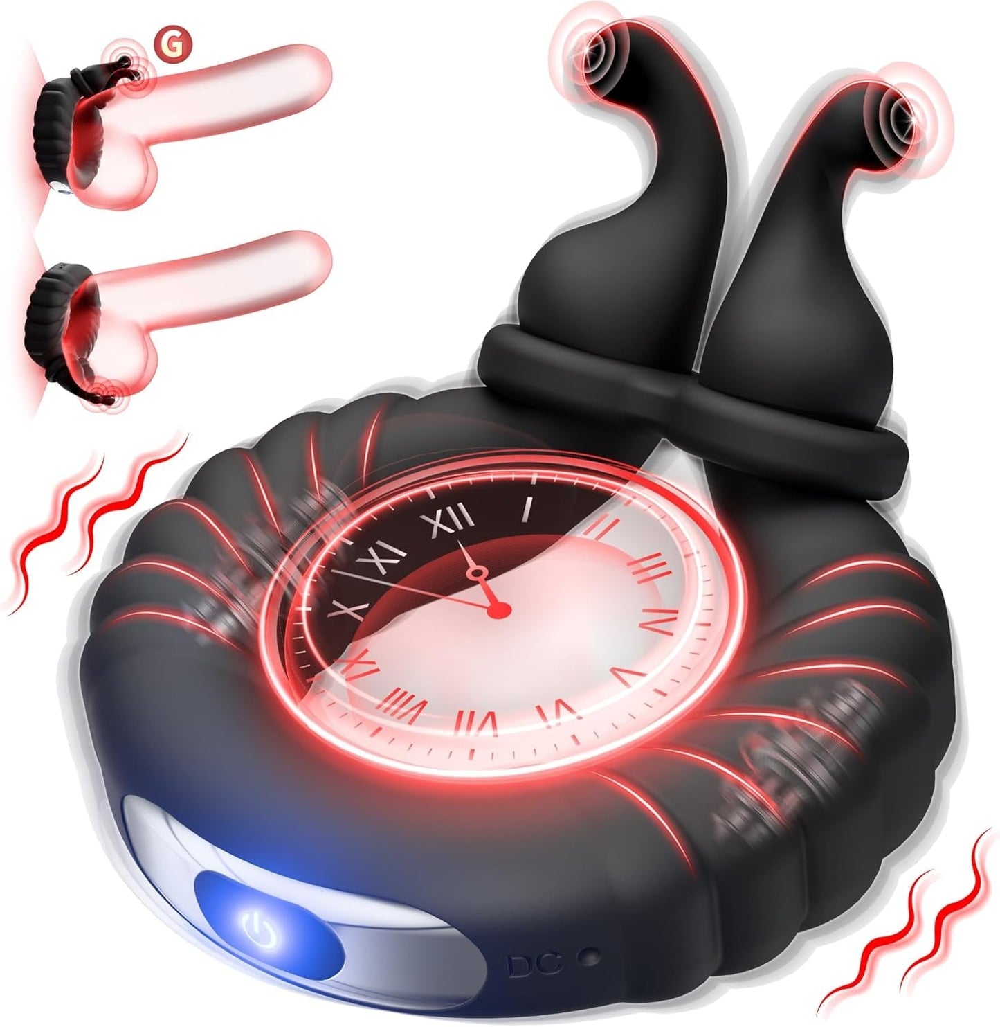 Anillo para pene vibrador dual BunnyClasp