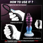Dildo de nudos inflable AeroKnot ajustable con ventosa gruesa