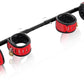 Barra separadora giratoria con cerradura PivotLock roja