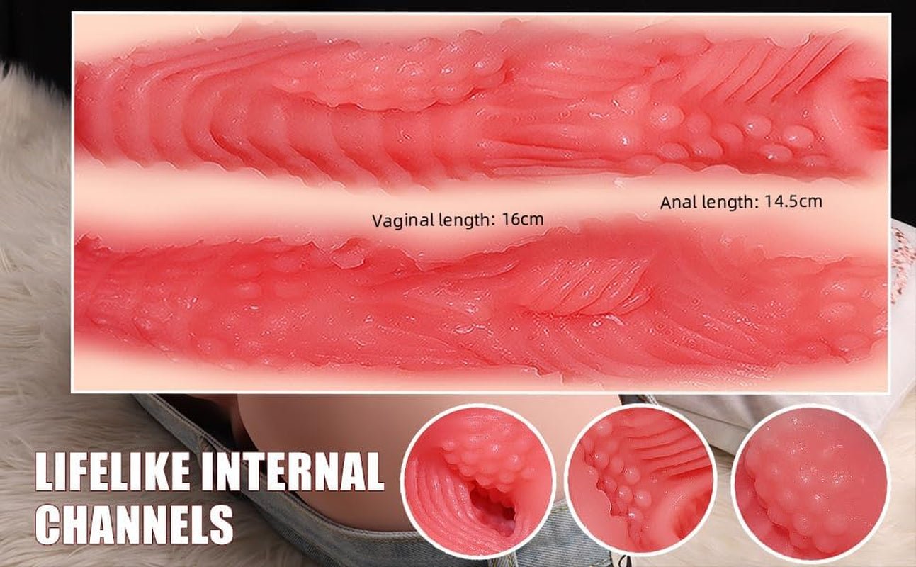 SpineFlex 3-en-1 Torse Masturbateur Double Canal Poupée Sexuelle