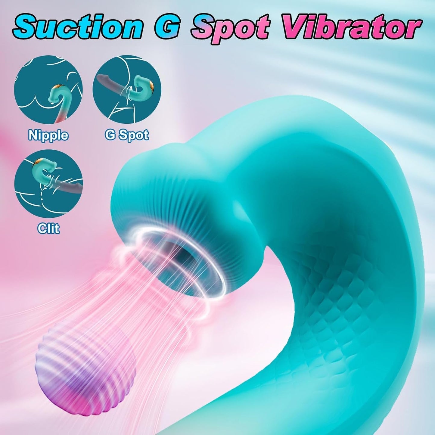 Vibrador succionador de clítoris OrbitSync App Control Rotating Beads