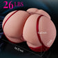 NyxoraMax 26lb Big Ass Sex Doll Torso TPE Dual Channel