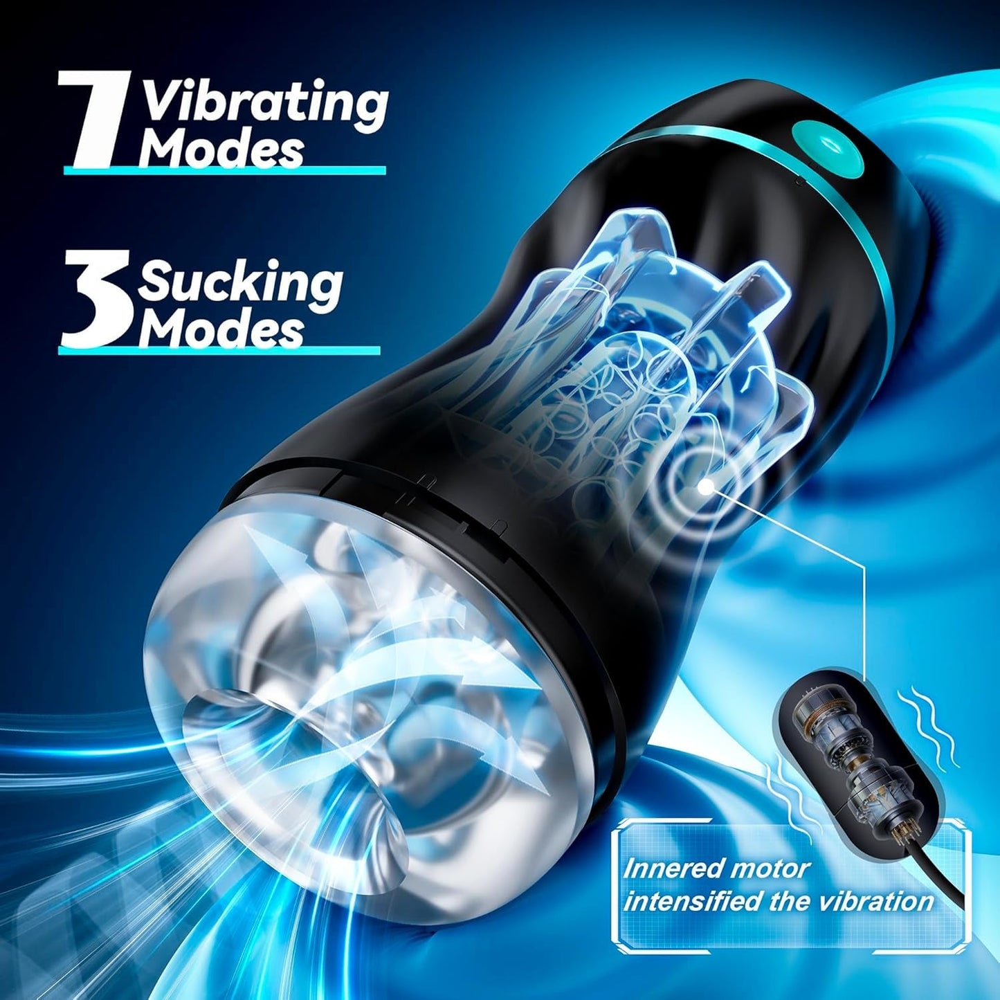 PulseCore Automatic Male Masturbator 7 Vibration 3 Suction